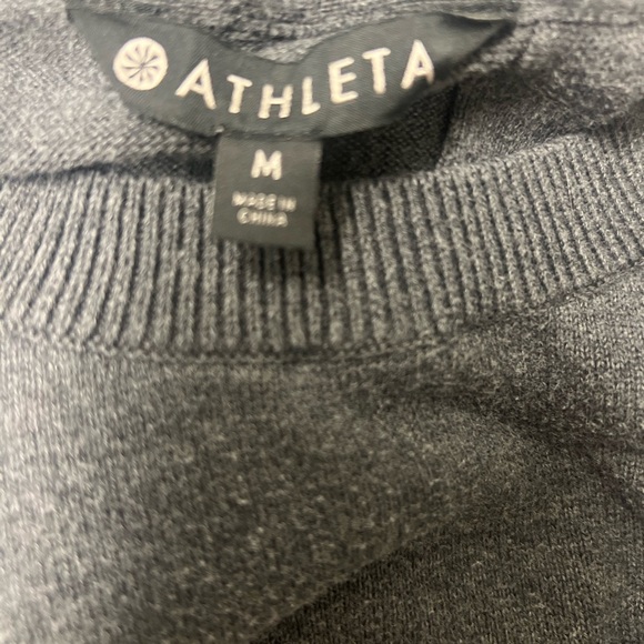 Athleta Women's Gray Crewneck Sweater - Picture 3 of 5